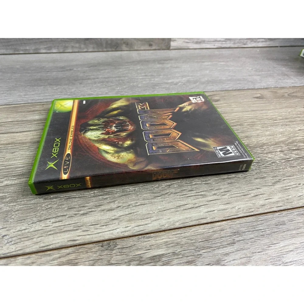 Doom 3 Microsoft Xbox Original 2005 Sci-Fi Horror FPS Game NTSC id‎ Software